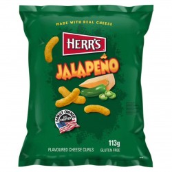 Herrs Cheese Curls - Jalapeno 12 x 113g